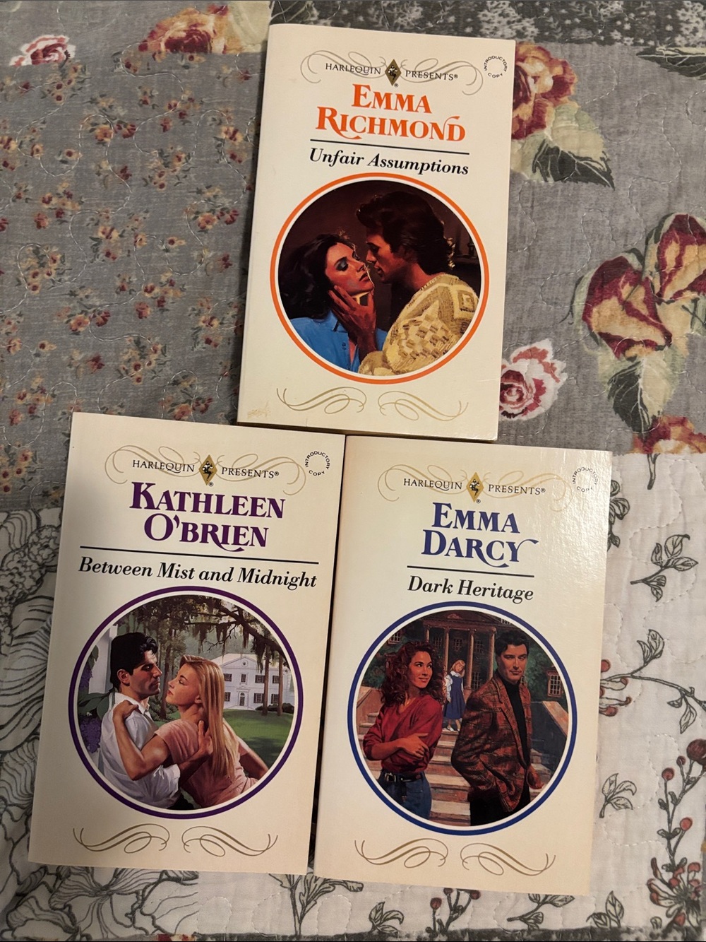 Set of 3 Harlequin romance books
